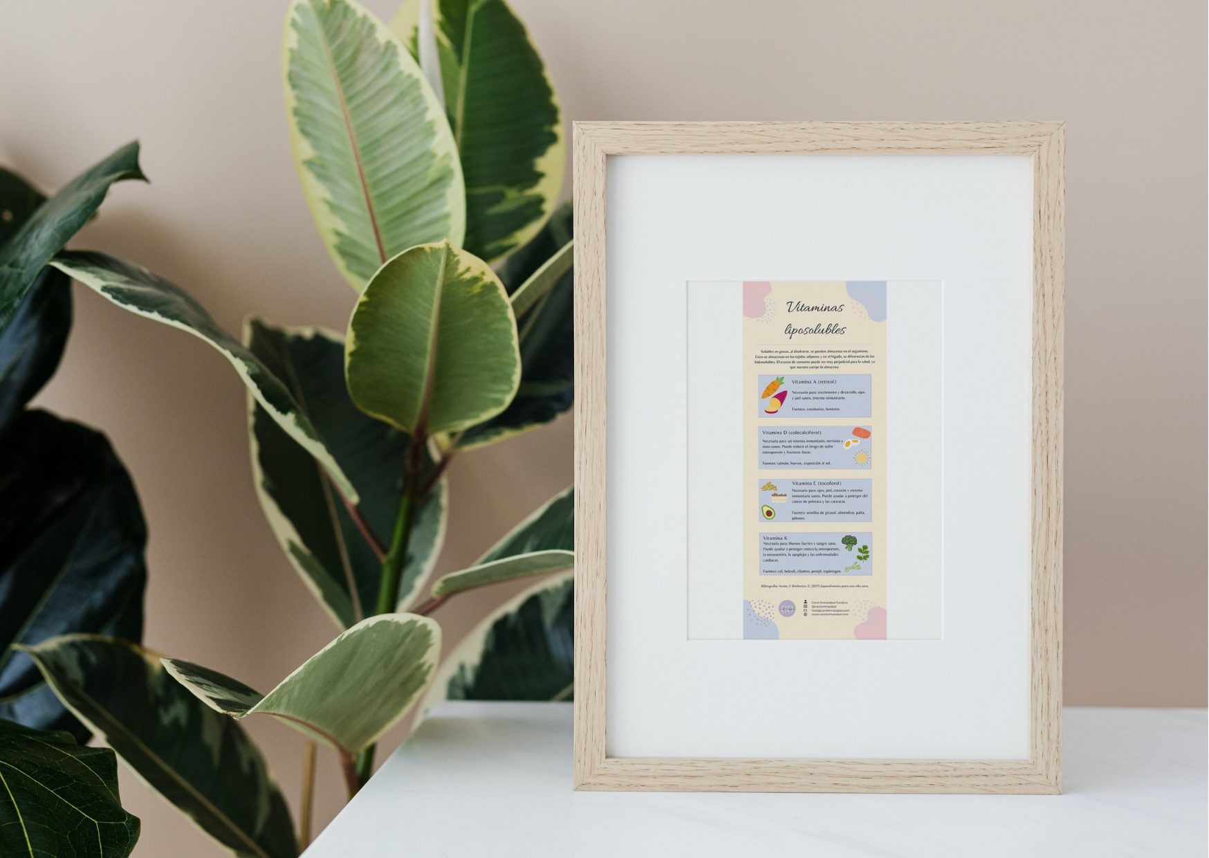 Infografías vitaminas y minerales